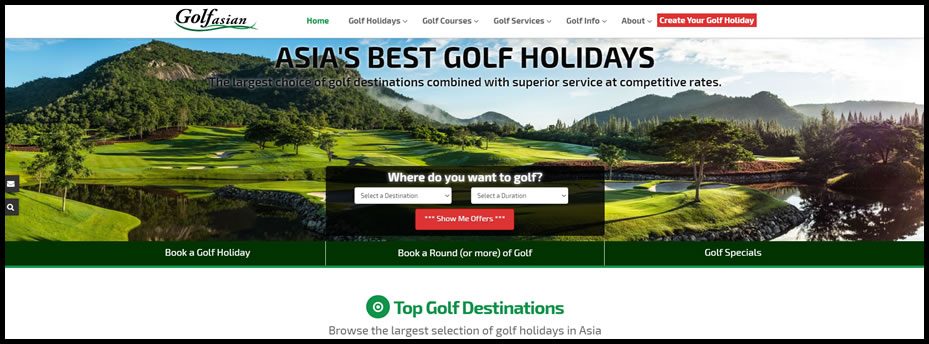 Sneak Peak of Golf s Newest Best Travel Website Golfasian